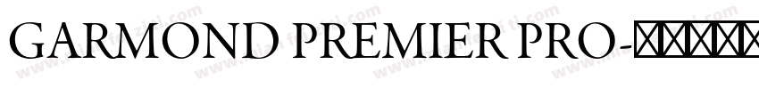 GARMOND PREMIER PRO字体转换